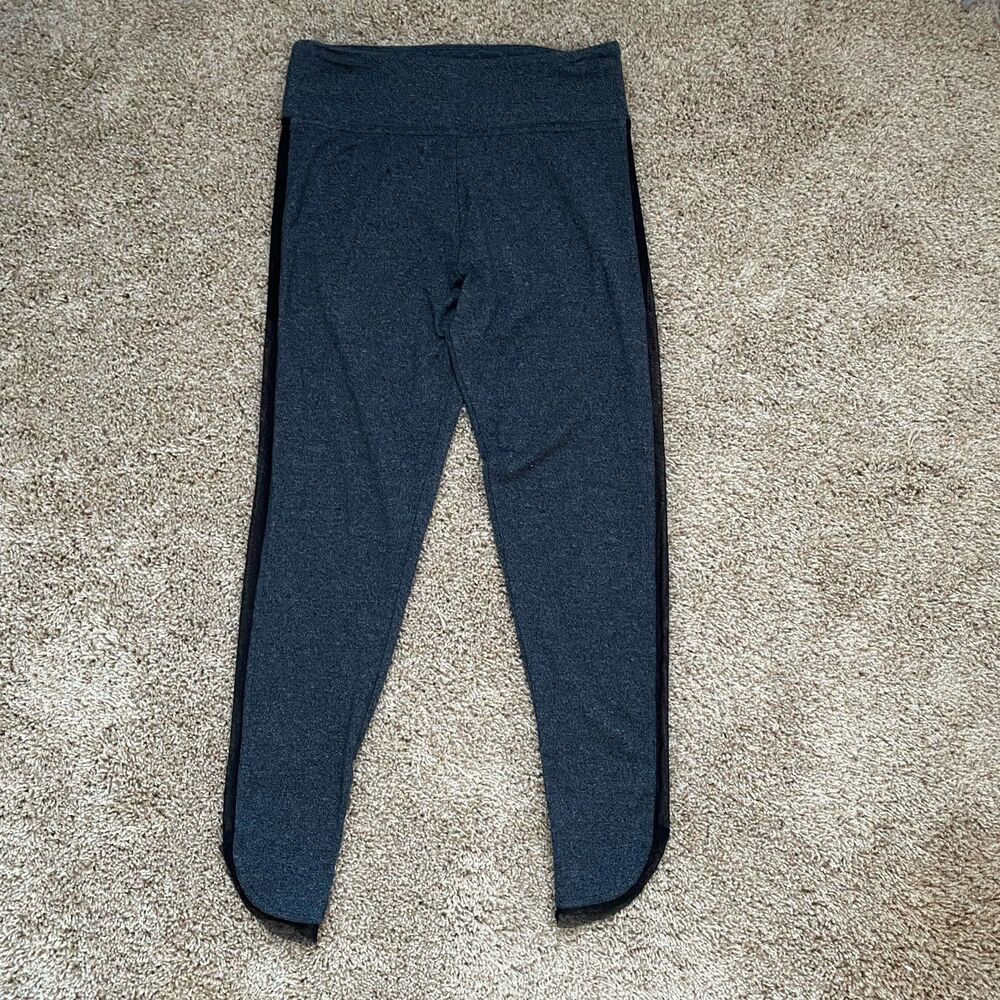 Womens Victoria Sport Heather Grey‎ Leggings with Mesh sides M